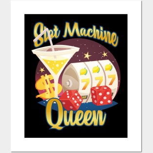 Lucky Casino Slot Machine Queen - Lemon Squash Posters and Art